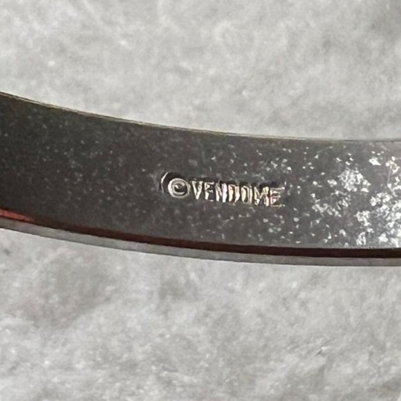 VTG Vendome Silver Tone Metal Bangle Bracelet - Picture 6 of 7